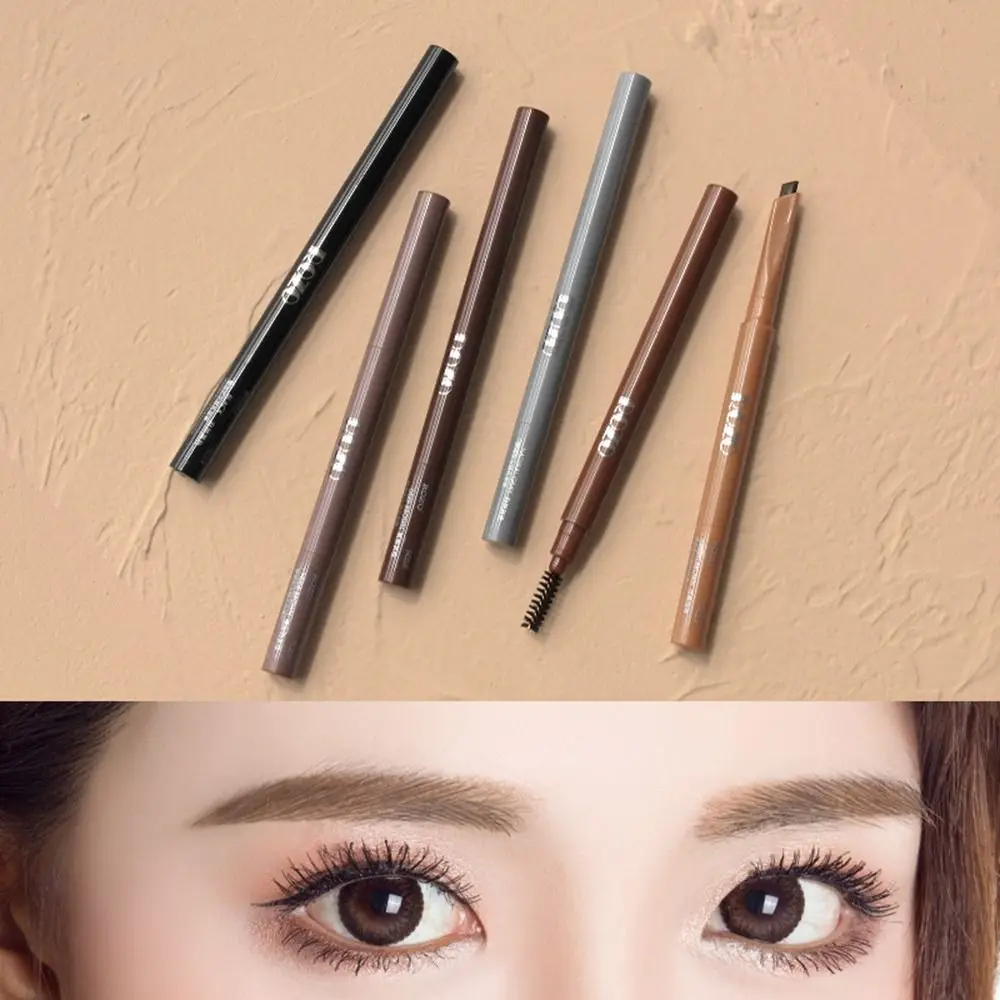 Waterproof Double Heads Eyebrow Pencil Long-lasting Sweatproof Eyebrow Brush No Decolorization Non-Smudged Eyebrow Pen Women