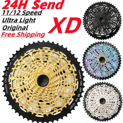 SUNSHINE MTB Bicycle XD K7 12V 11V CNC 11 12 Speed Cassette 11V12V Mountain Bike Flywheel 10-50/52T Sprocket 9-42/46/50T ForSRAM