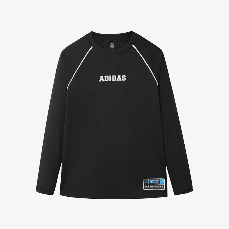 Adidas official brand logo shoulder cover, casual and comfortable long sleeved T-shirt KG7153
