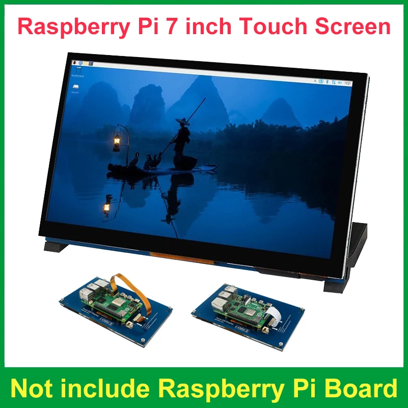 7 Inch DSI Touch Screen for Raspberry Pi 5 IPS Display 800x480 LCD Monitor With Standard for Raspberry Pi 4B 3B 3B+