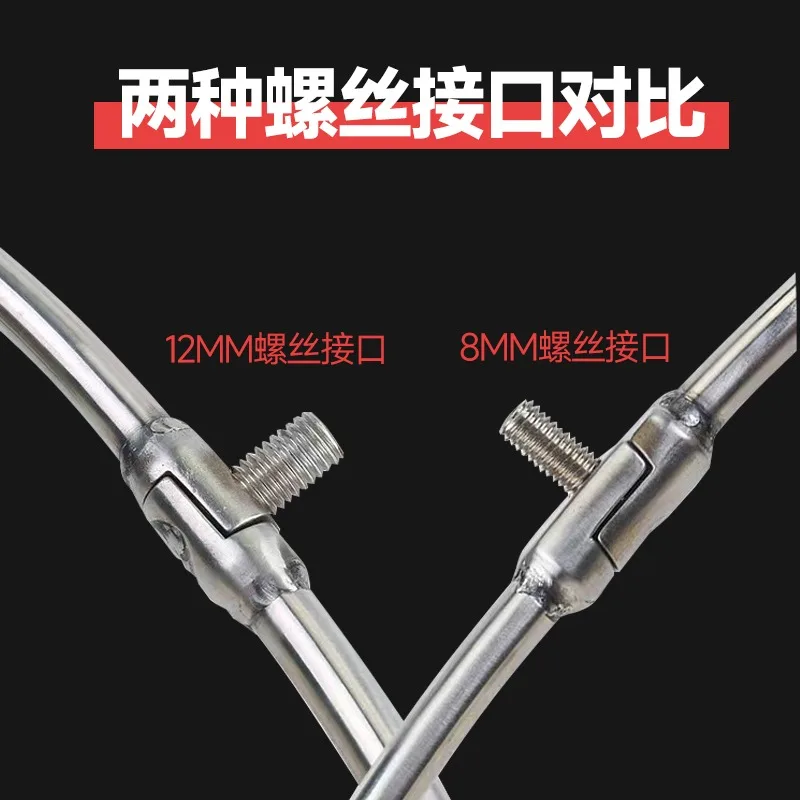 Hollow Copy Net Head Foldable Stainless Steel Dali Horse Fishing Net Catching Fish Integrated Copy Net Ring