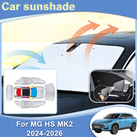 Car Full Coverage Sunshade For MG HS MK2 2024 2025 2026 Sunscreen Shade Heat Insulation Anti-UV Protection Visor Car Accessories