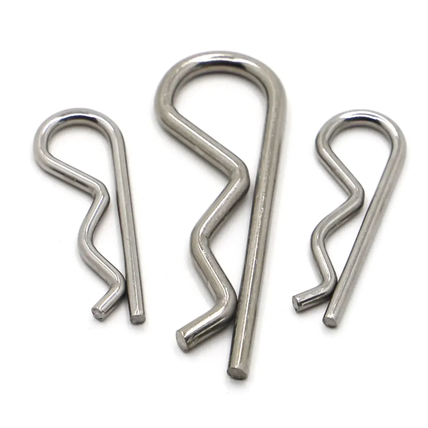 M1 M1.2 M1.6 M1.8 M2 M2.5 M3 M3.5 M4 M5 304 Stainless Steel R Spring Cotter Pin Wave Shape Split Clip Clamp Hair Tractor Pin