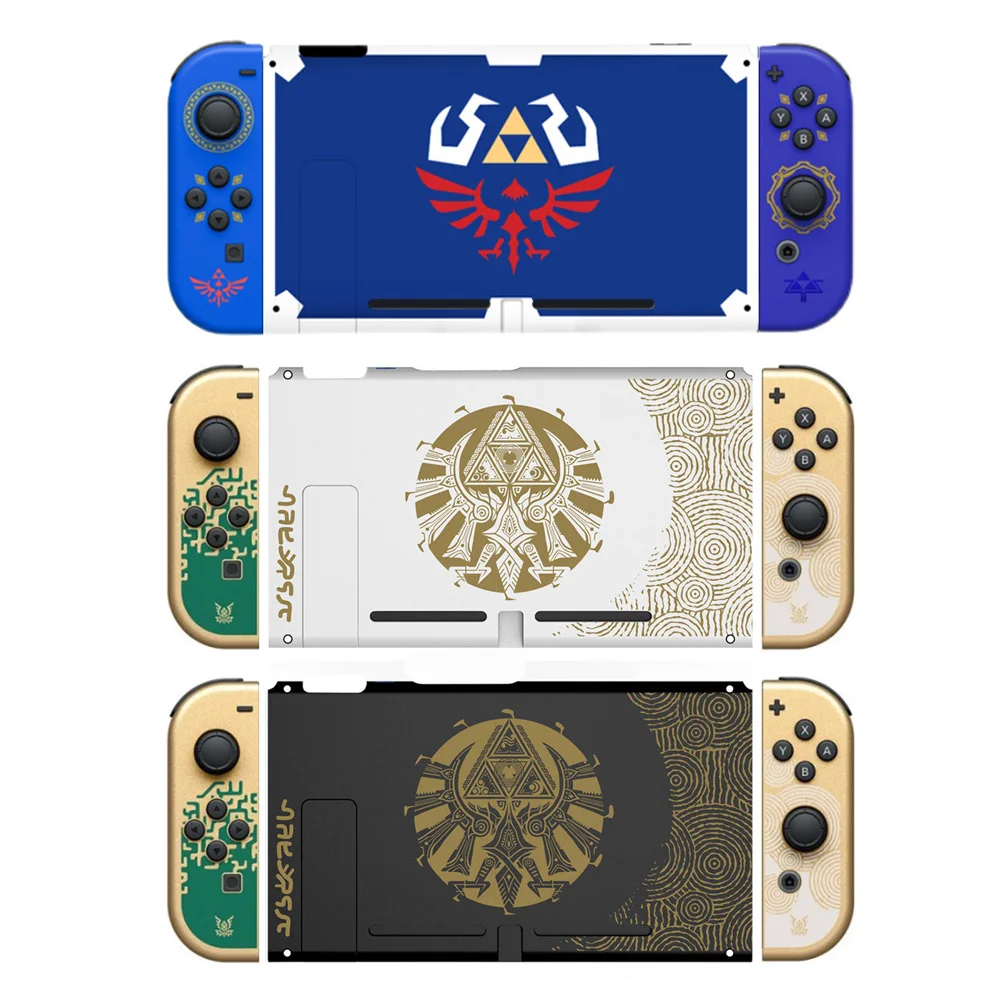 Limited Tears of the Kingdom Back Replacement Case for Switch Console , Full Housing Shell Cover for Joy Con Controllers