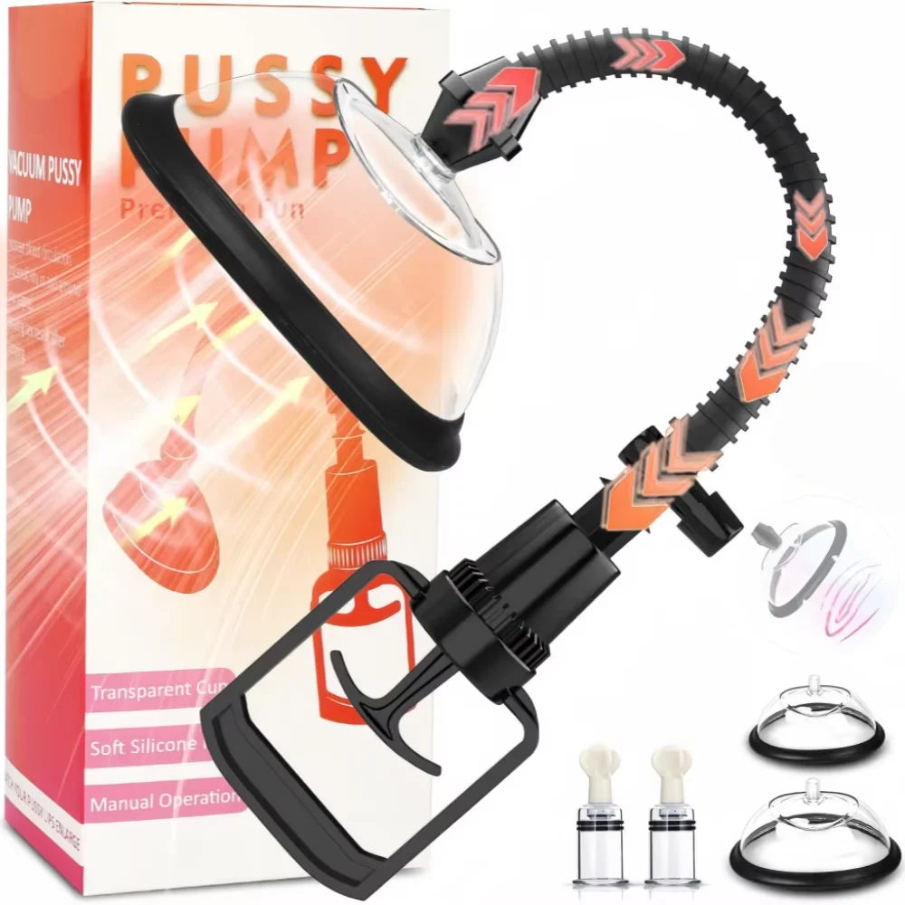 Manual Pussy Pump Vagina Clitoris Sucker Enlarge Vacuum Pump Manual Women Breast Massage Nipple Stimulator Adult Sex Toy view 3