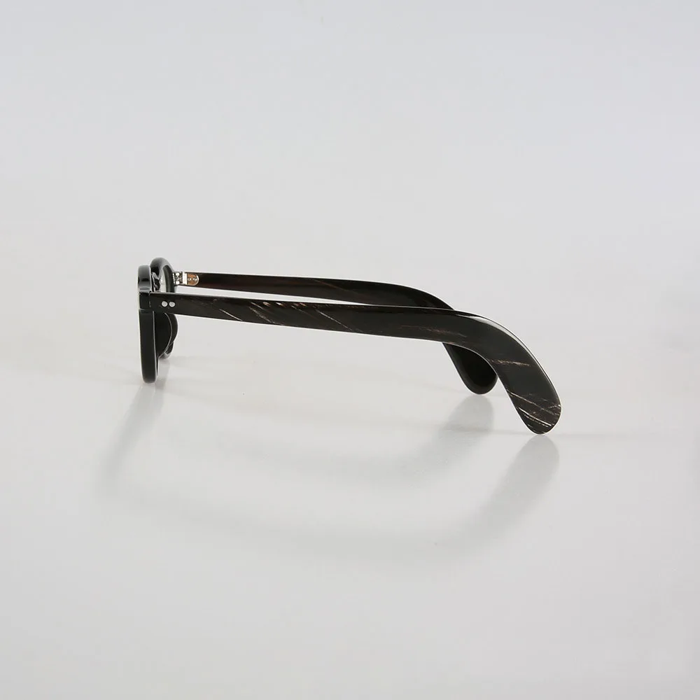 Man's Glasses Frames Unique Handmade Buffalo Horn Prescription Eyeglass Frames Square Vintage Classic Optical Lenses Eyeglasses - view 2