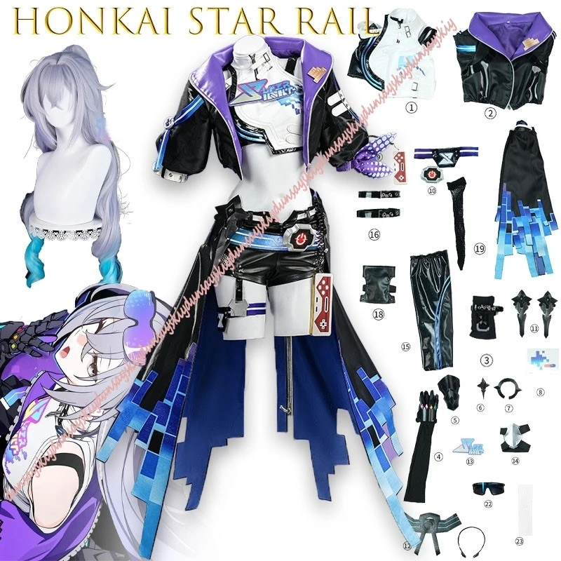 Game Cosplay Series: Honkai: Star Rail -Silver Wolf LV.999/SP Silver Wolf Cosplay Costume full set Party Women Girls Role Play view 2