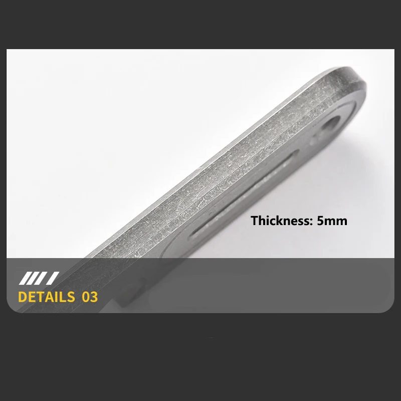 Titanium Alloy Portable Pry Bar Pioneer EDC Key Pendant Outdoor Multifunctional Pry Bar