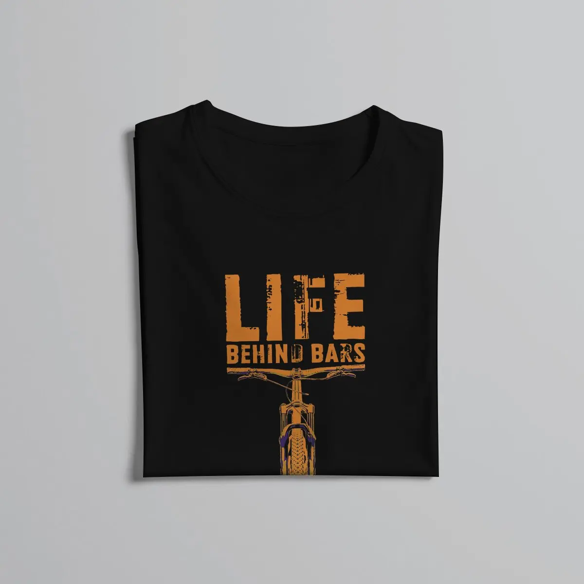 Cycling Sport Mountain Bike Newest TShirt for Men Life Behind Bars Classic Round Neck Polyester T Shirt Gift Clothes image 5