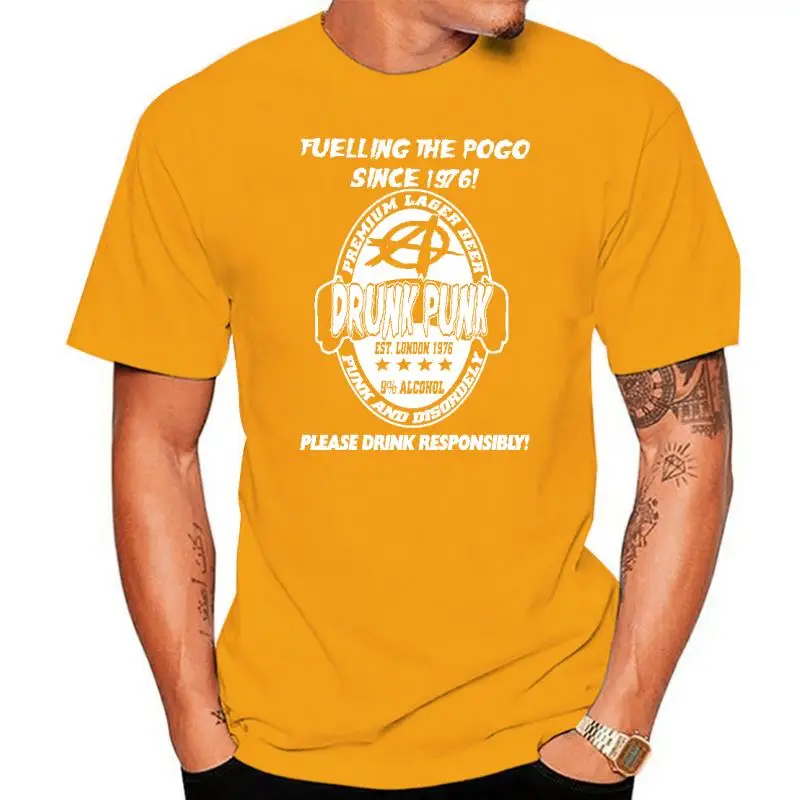 Title: Punk Mens T-Shirt - Drunk Punk Beer - Fuelling The Pogo Since 1976! men t shirt