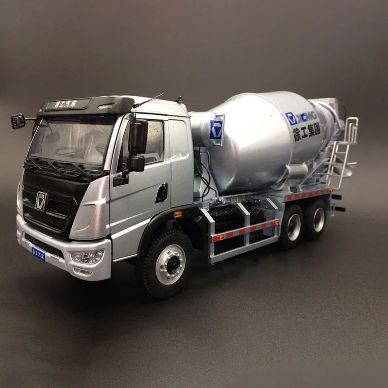 Collectible Alloy Model 1:35 Scale XCMG Schwing V7 8X4 Concrete Mixer Truck  Engineering Machinery DieCast Toy Model Replica