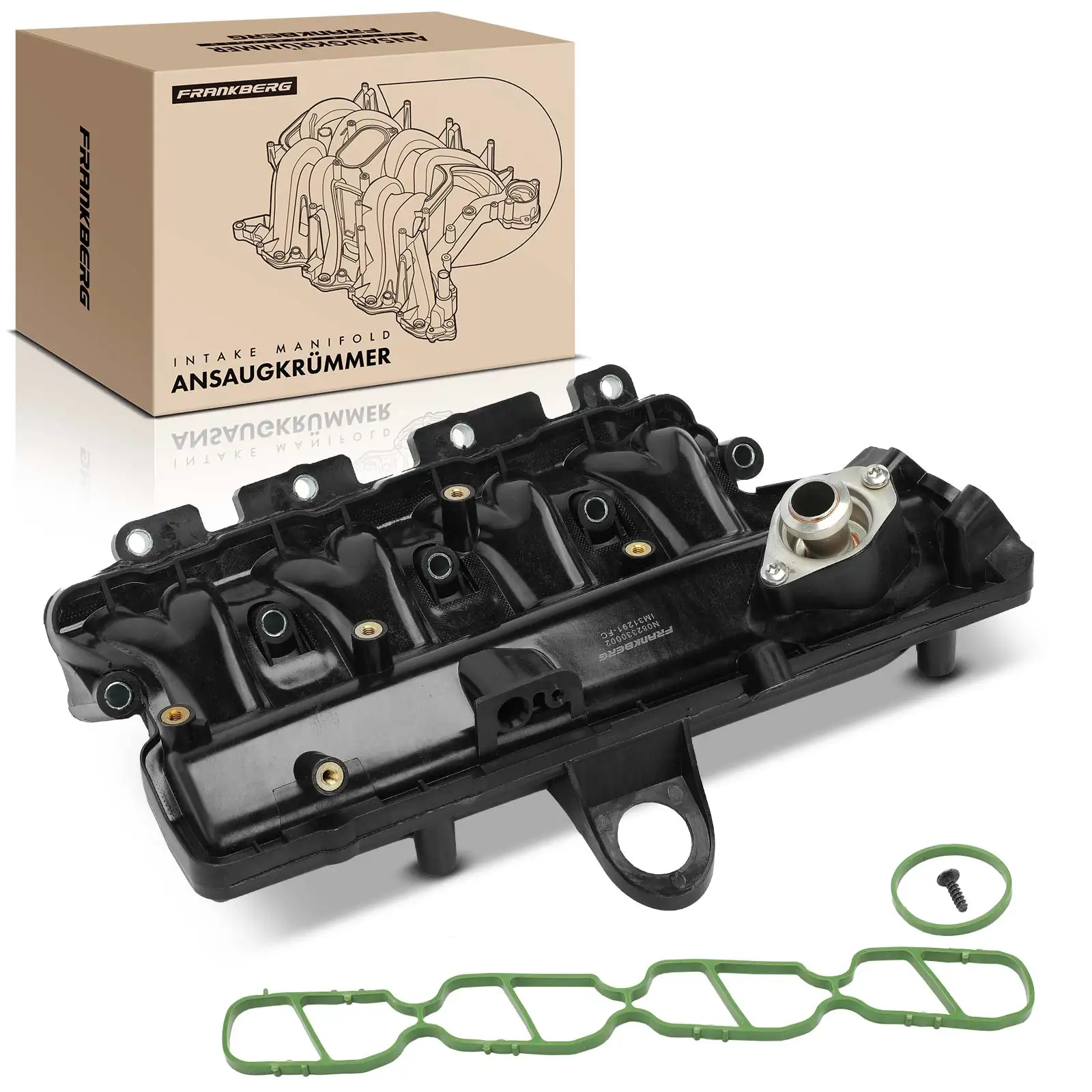 Frankberg 1x Inlaatspruitstuk inlaatspruitstukmodule motorruimte voor Fiat Panda Punto Lancia Ypsilon Opel Corsa C 55207034 73501353 55231291