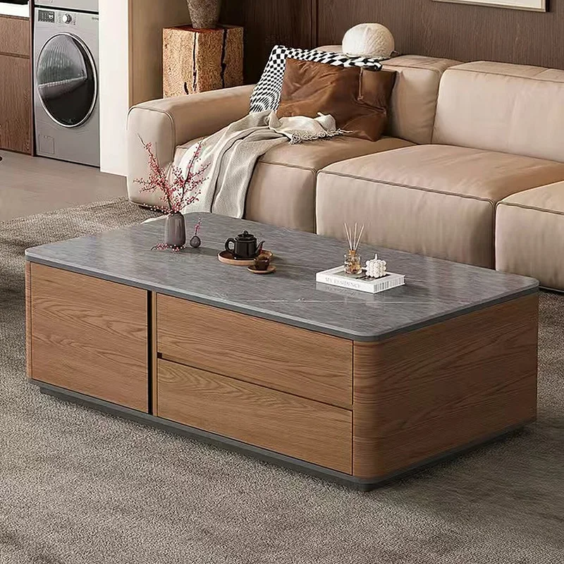 Rectangular Storage Coffee Tables Large Rustic Traditional Vintage Coffee Table Modern Premium Table Basse Salon Furniture Home