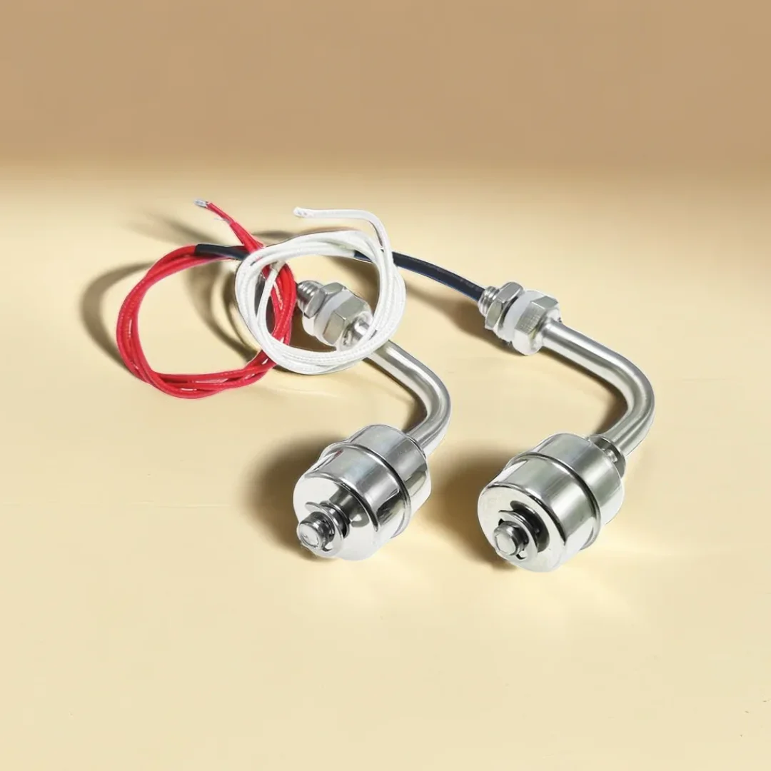 Picture 6: 304/316 Red and white Stainless Steel L type Liquid Water Level controller Sensor Internal Float Switch Tank Pool water tower