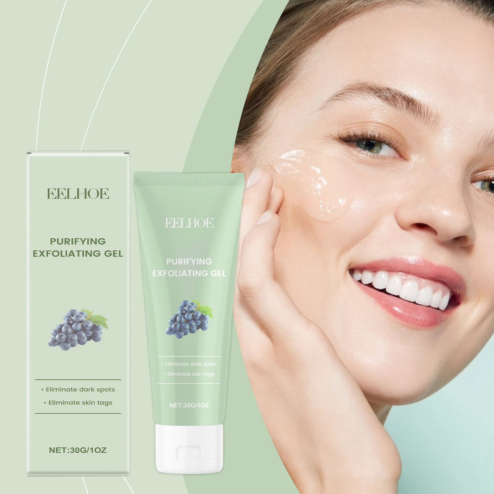 

EELHOE Exfoliating Gel Cleansing Gel Gel Gently Exfoliating for Face and Body Skin Care