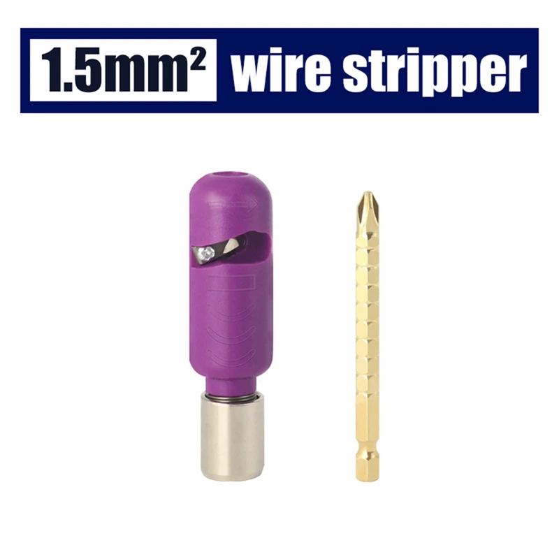 Electric Wire Stripper For Quickly Stripping Wire Use With Hand Electric Drill Portable Electrician Tool Durable Easy Install