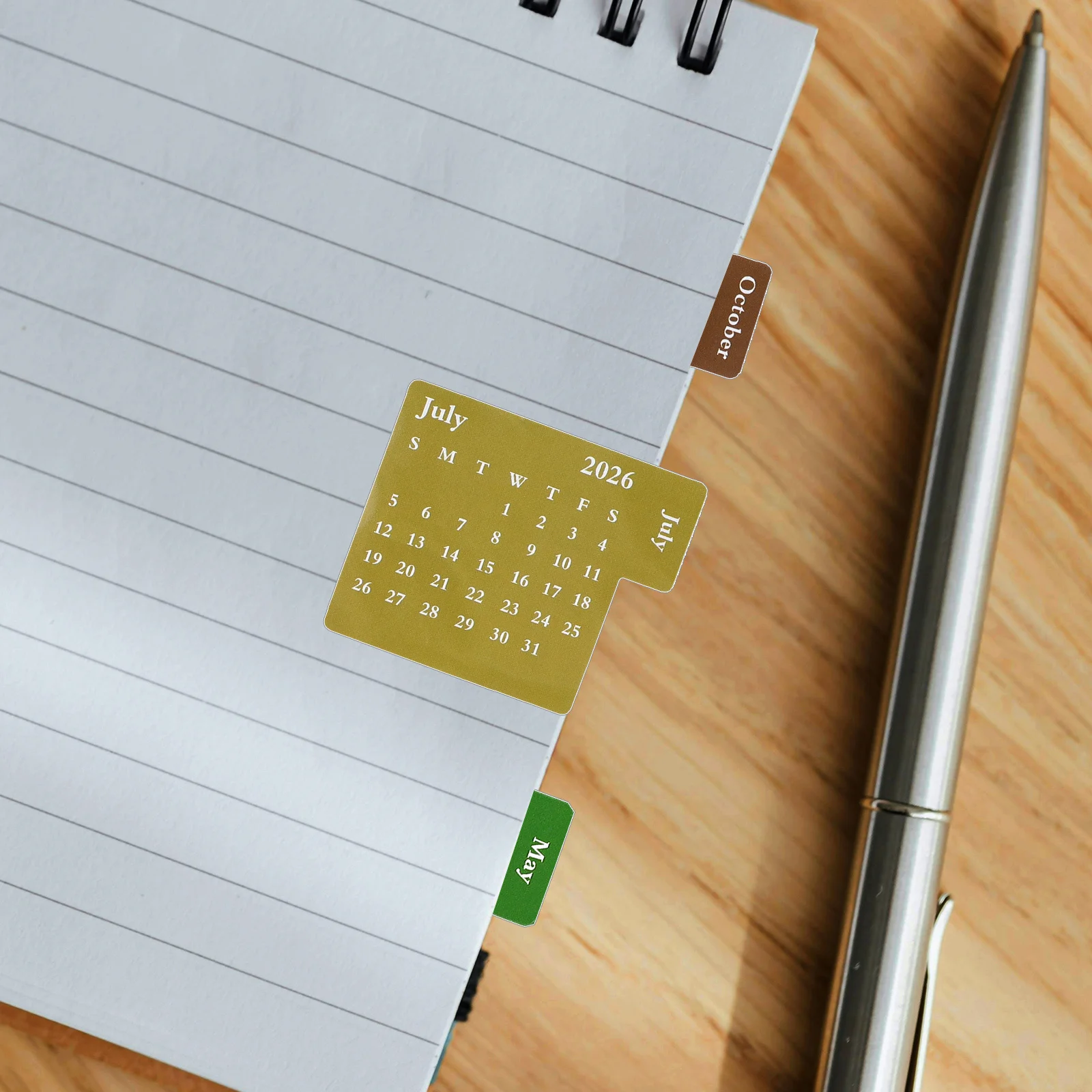 4Sets Calendar Index Tabs Colorful Monthly Stickers Adhesive Planner Labels for DIY Notebooks Journals Scrapbooks