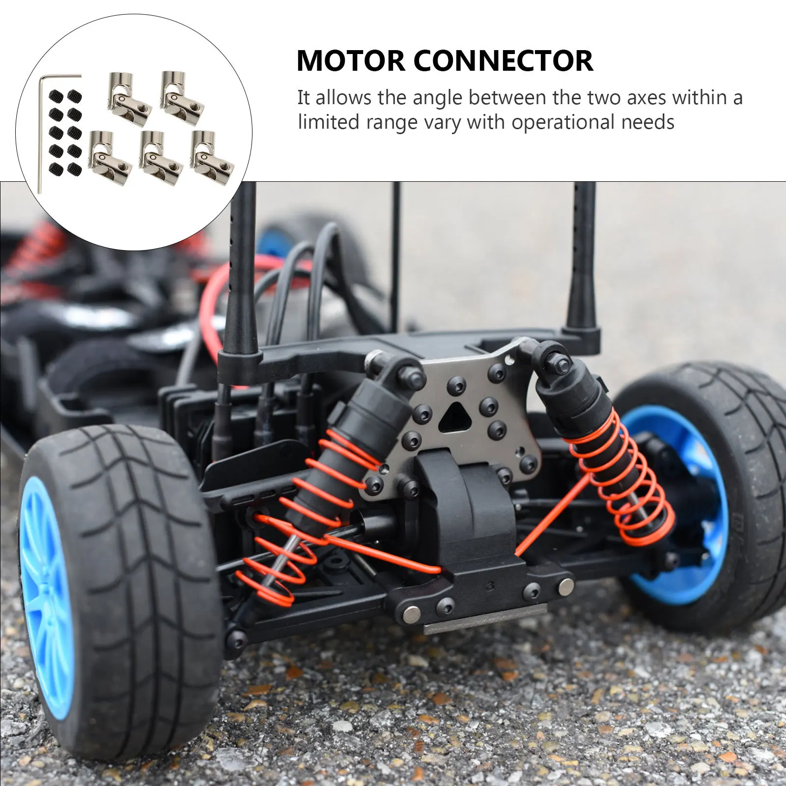 

1Set Universal Joint Coupling Iron Durable Shaft Connector Practical Tool for DIY Car Boat Accessory Use Motor Connector