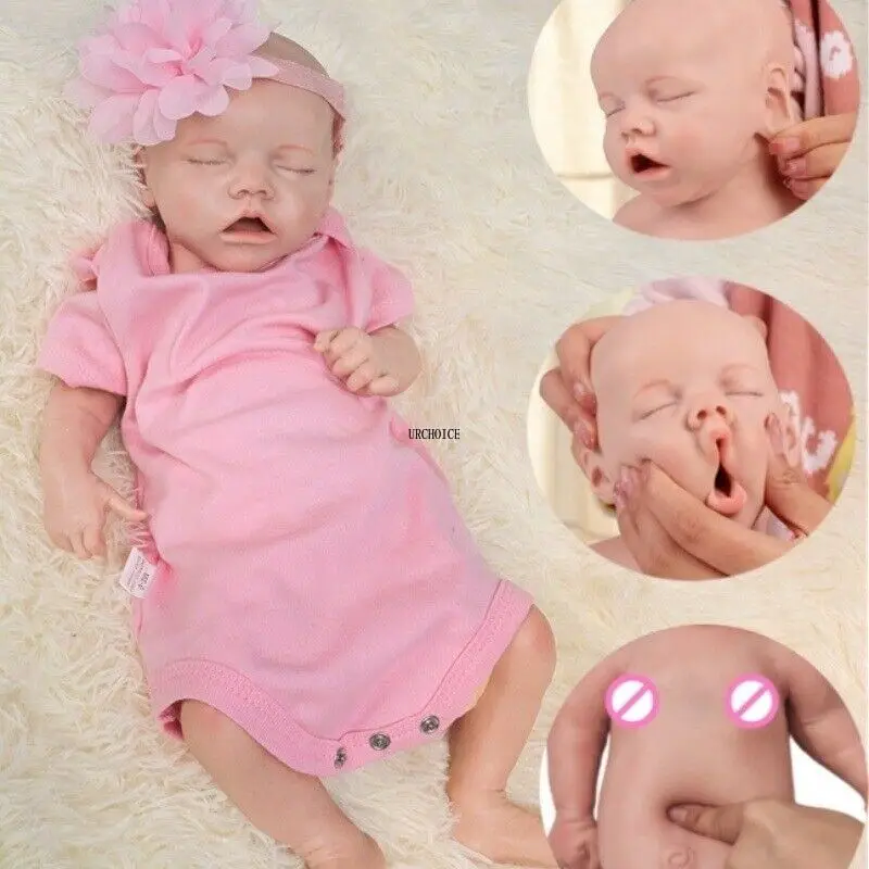 Full Body Silicone Reborn Doll Waterproof 18