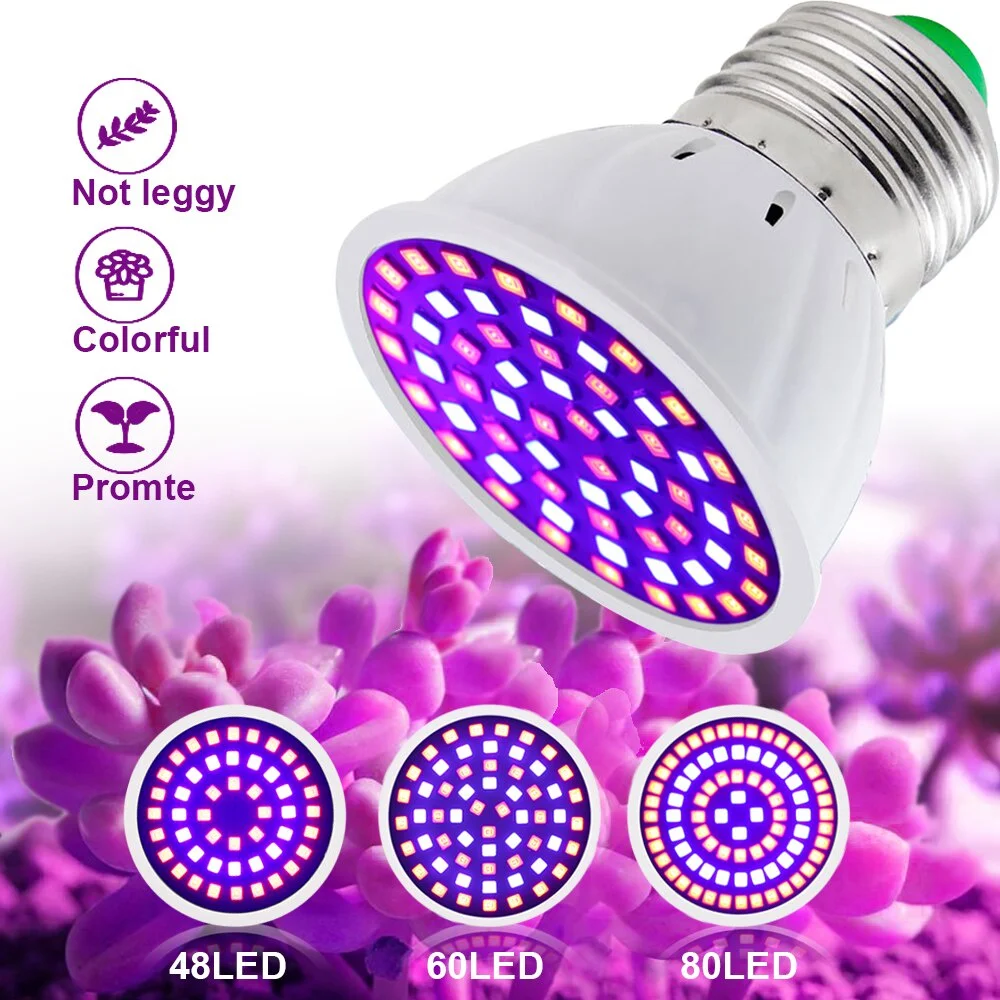 Phyto Lamp Full Spectrum LED Grow Light E27 E14 Plant Lamp Fitolamp For Indoor Seedlings Flower Fitolampy Grow Tent Box