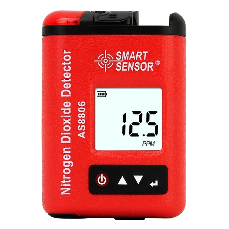 Smart Sensor AS8806 Portable Clip On Digital NO2 Gas Concentration Analyzer Test Meter For Industry