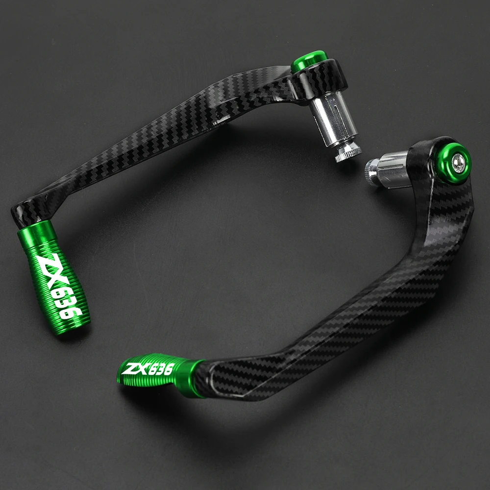 Universal For KAWASAKI ZX636 ZX636R Ninja ZX 636 ABS Handlebar Grips Guard Brake Clutch Lever Protector 2005-2023 2022 2021 2020