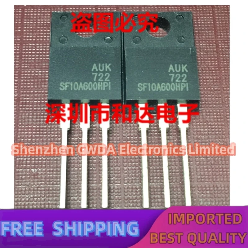 10PCS-20PCS  SF10A600HPI  MOS TO-220F 5A 600V   In Stock Can Be Purchased