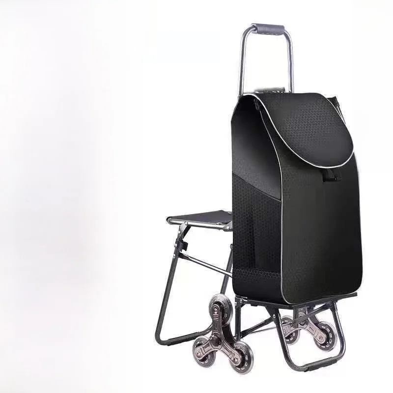portable-folding-hand-pulled-shopping-cart-vegetable-buying-lightweight-truck-convenient-moving-tool-home-storage-organizer