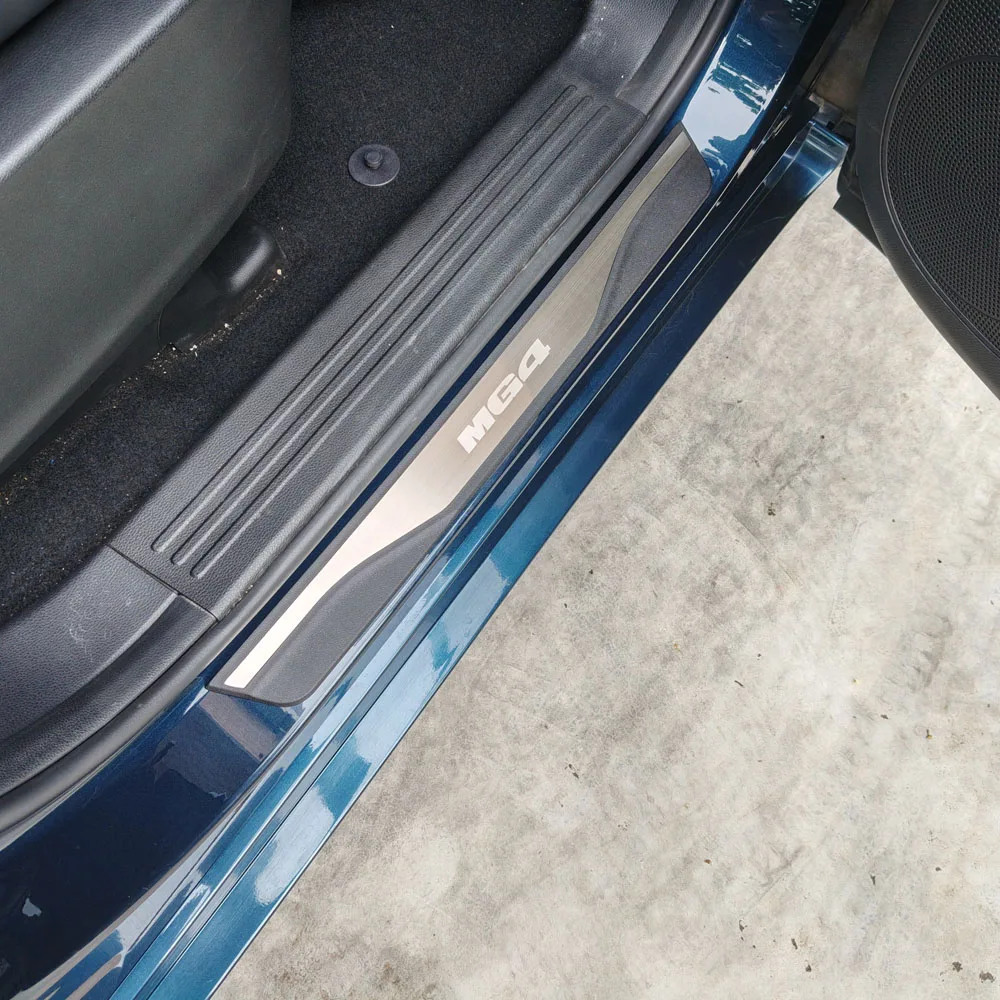 Für MG4 Urban 2026 2027 Zubehör Auto Edelstahl Kunststoff Türschwellerleiste Pedalabnutzungs-Schutzfolie Aufkleber – Detail 6