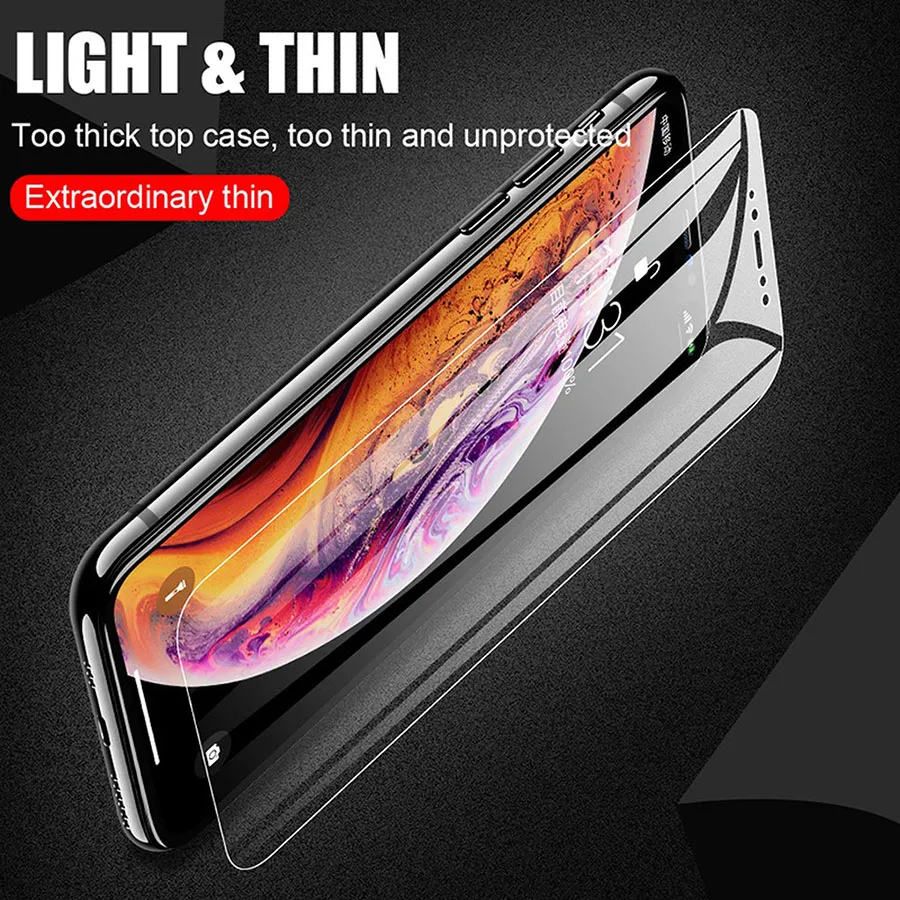 Soft Hydrogel Film For apple iPhone 11 12 13 14 15 Pro XS Max XR iphone X 7 8 Plus Full Silicone TPU Screen Protector Not Glass
