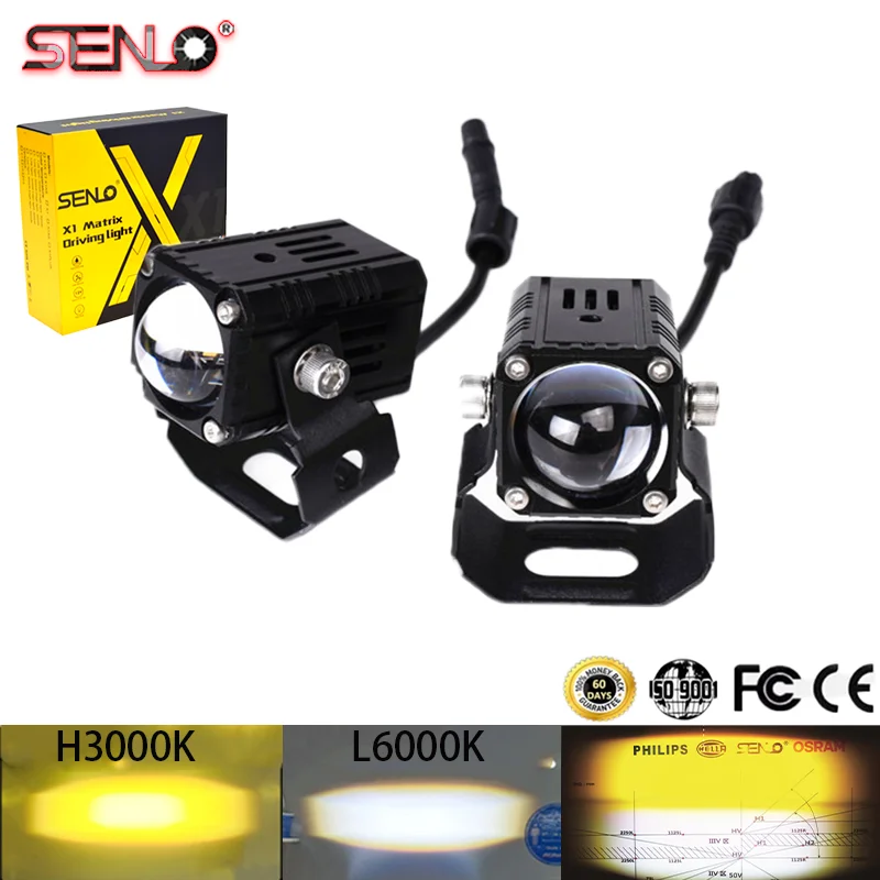 

LED Spotlights Motorcycle headlights With switch Mini Driving Light Fog Light for ATV Scooter Moto Accessories Fisheye Lens