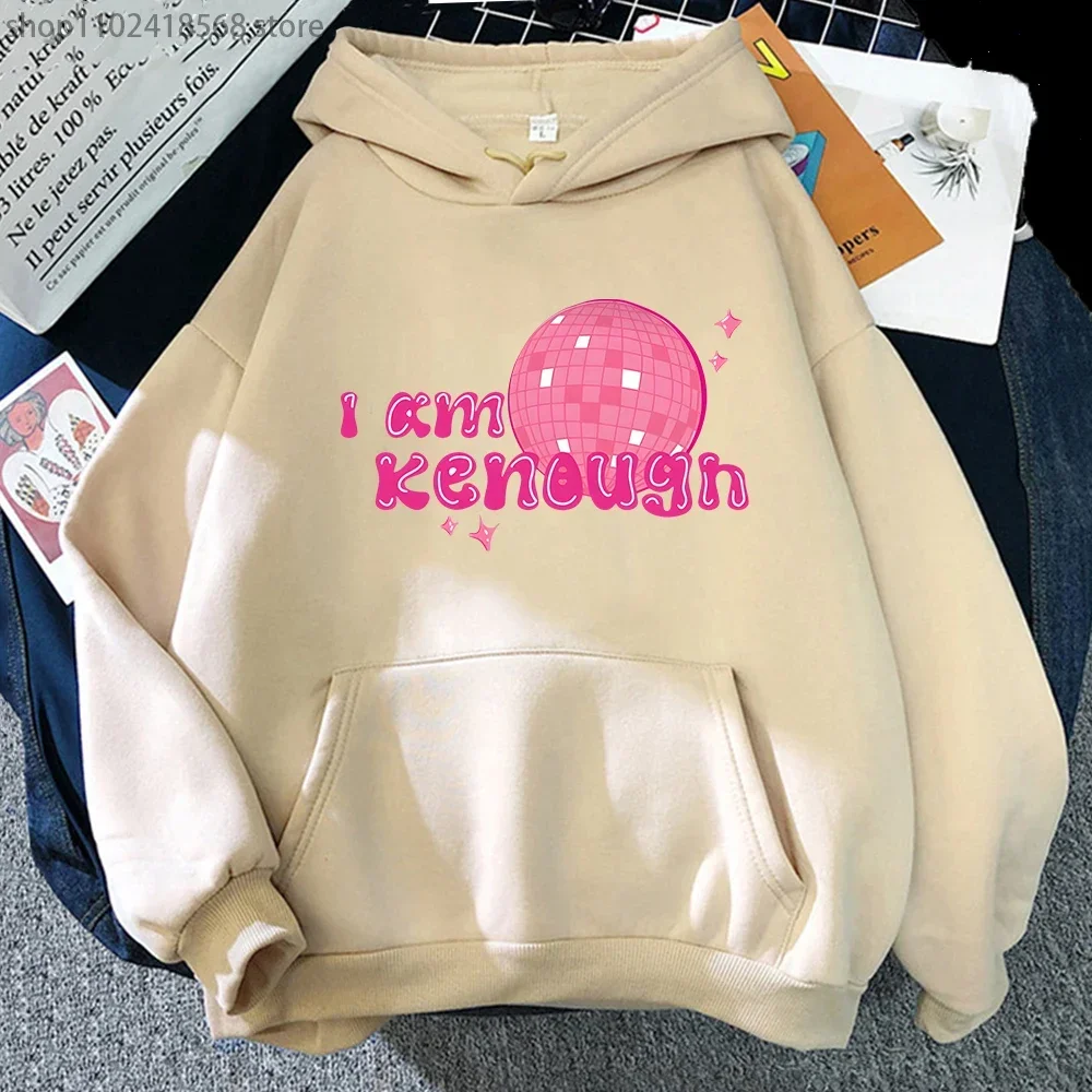 Ik Ben Kenough Hoodie Barbenheimer Hot Pink Barbiee Sweatshirt Grappige Film Kleding Mannen/Vrouwen Kpop Streetwear Lange Mouw Top mannelijke