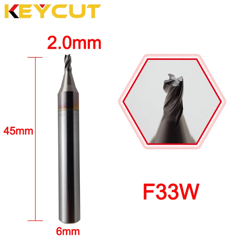 

JMA Supracode Cutter F33W Milling Cutter 2.0mm in Carbide Aftermarket Locksmith Tools