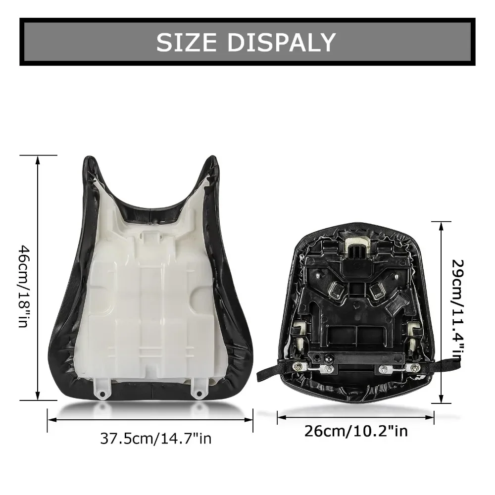 Motorcycle Accessory Front Rider Driver and Rear Passenger Seat Pillion Cushion For Yamaha YZF R6 2003 2004 2005