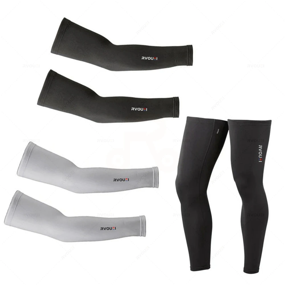 

Новинка 2023 профессиональная команда RVOUEI космические гетры Черная Защита от УФ лучей велосипедная грелка для рук дышащий для бега гонок горный велосипед рукав для ног