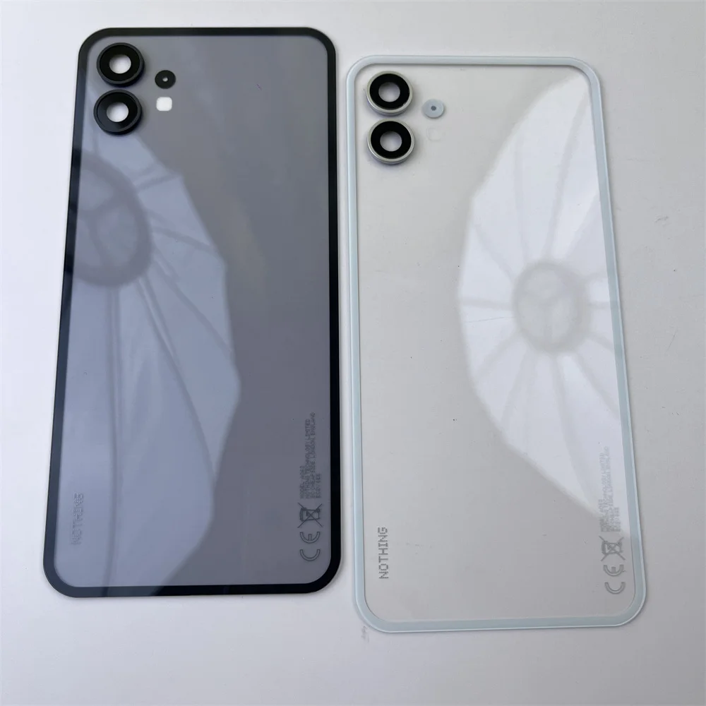 6.55'' New Back Glass For Nothing Phone (1) 5G 2022, A063 Battery Cover Rear Door Housing Panel Repair Parts & Camera Lens Frame