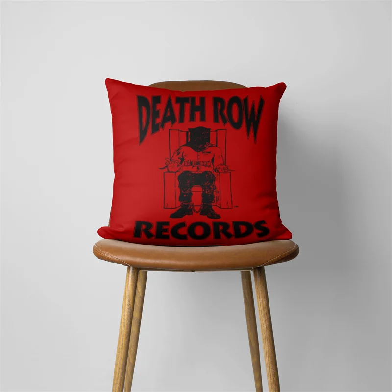 Death Row Records Cushion Cover for Sofa, Throw Pillowcase, Car Seat, Home Decorative, 407