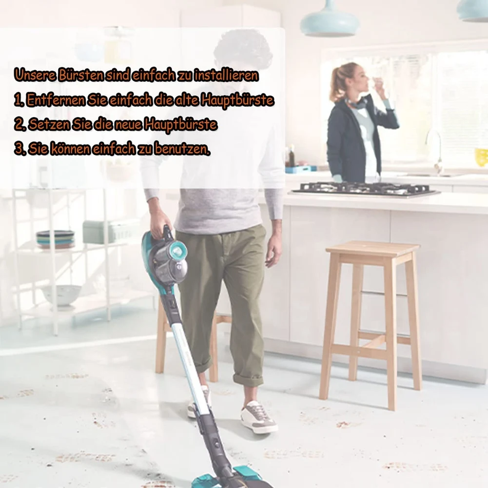 قطع غيار الفرشاة الرئيسية المتوافقة مع ملحقات المكنسة الكهربائية Philips FC6728/01، FC6726/01، FC6725/01