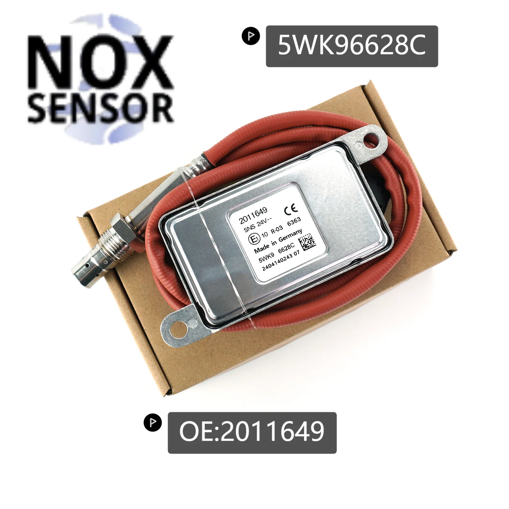 5WK96628C 2011649 Auto 24v Nitrogen Oxide Nox Sensor 5WK9 6628C Exhaust Systems Gas