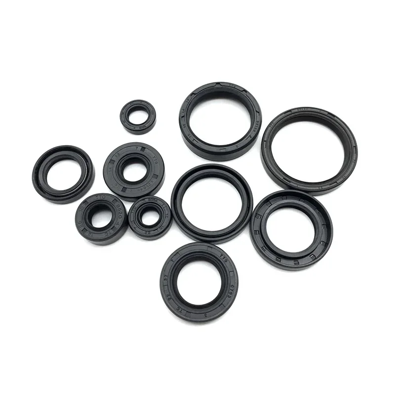 FKM Framework Oil Seal TC Fluoro Rubber Gasket Rings Cover Double Lip with Spring for Bearing Shaft,ID*OD*THK 3.5/5/6MM 1pcs/5pc