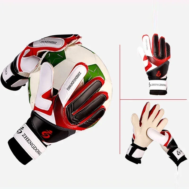 Professional Soccer Goalkeeper Gloves Adults Kids Finger Protection Goal Thickened Latex Football Gloves for futbol futebol Goal