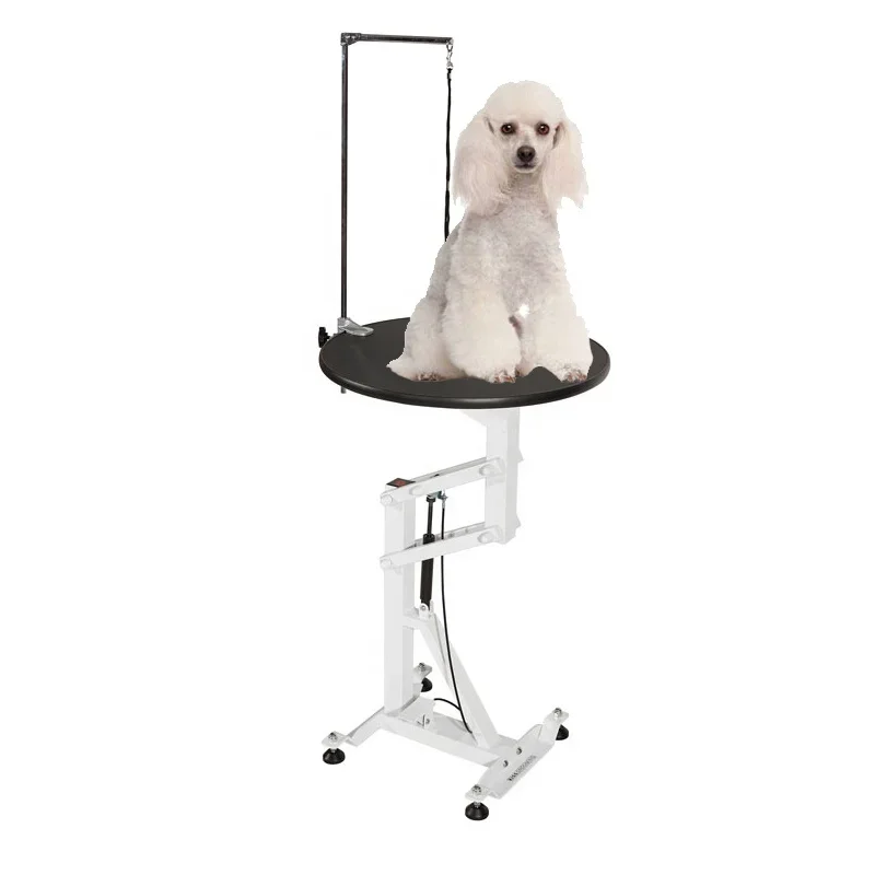 Grooming table wholesale air lift Adjustable round dog pet grooming table factory hair cutting light weight pets grooming table