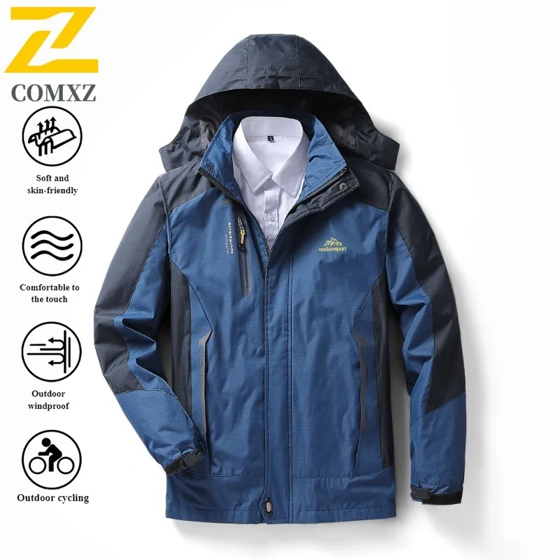 

Autumn Men's Hardshell Jacket Portable Windproof Waterproof Multiple colors Coat with Breathable Membrane for Outdoor Fishing