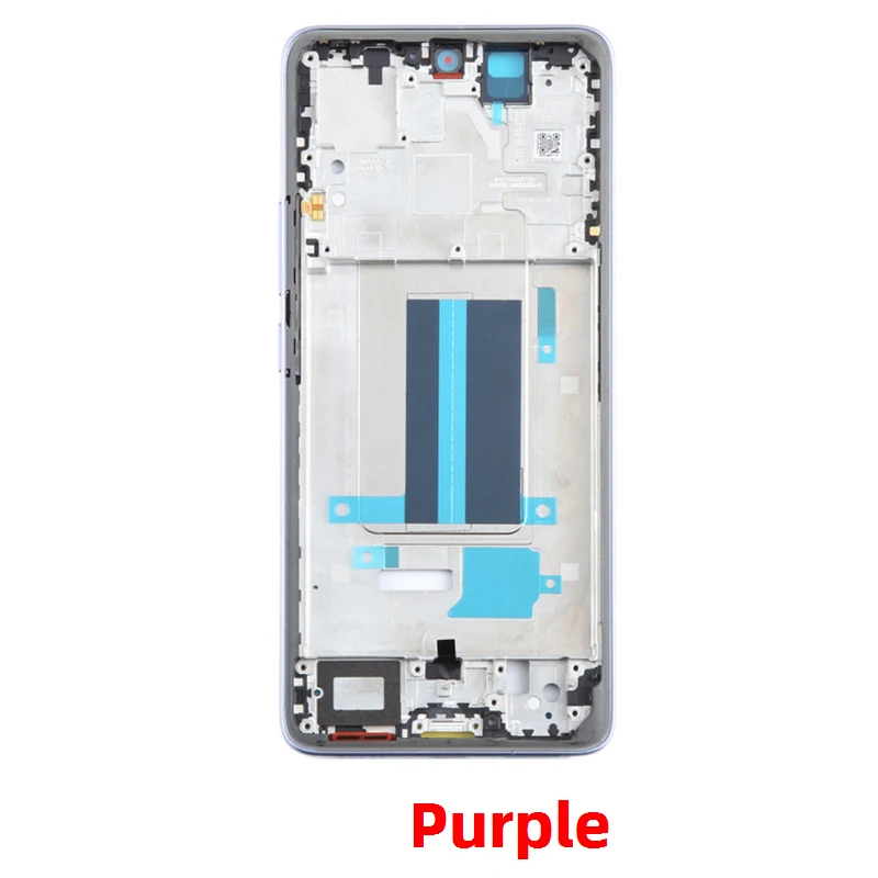 For Xiaomi Redmi Note 13 Pro Plus Front Frame Housing Middle Bezel Chassis With Side Buttons Note13 Pro+ 5G Parts