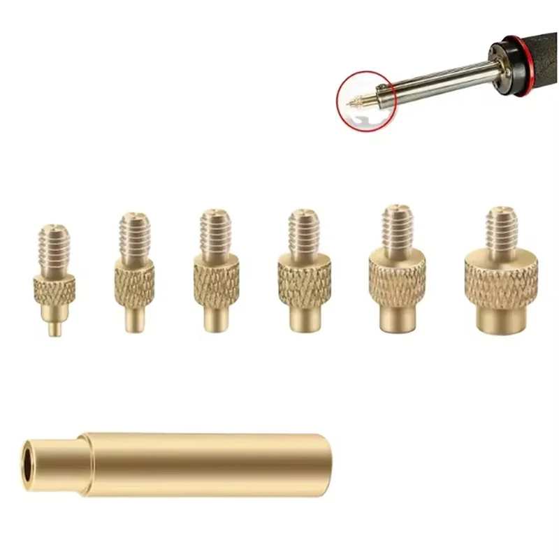 Heat Set Insert Soldering Iron Tip Head M2 M3 M4 M5 M6 M8 Hot Melt Inset Nut Brass Embedded Thread Insertion Kit 3D Printer Tool