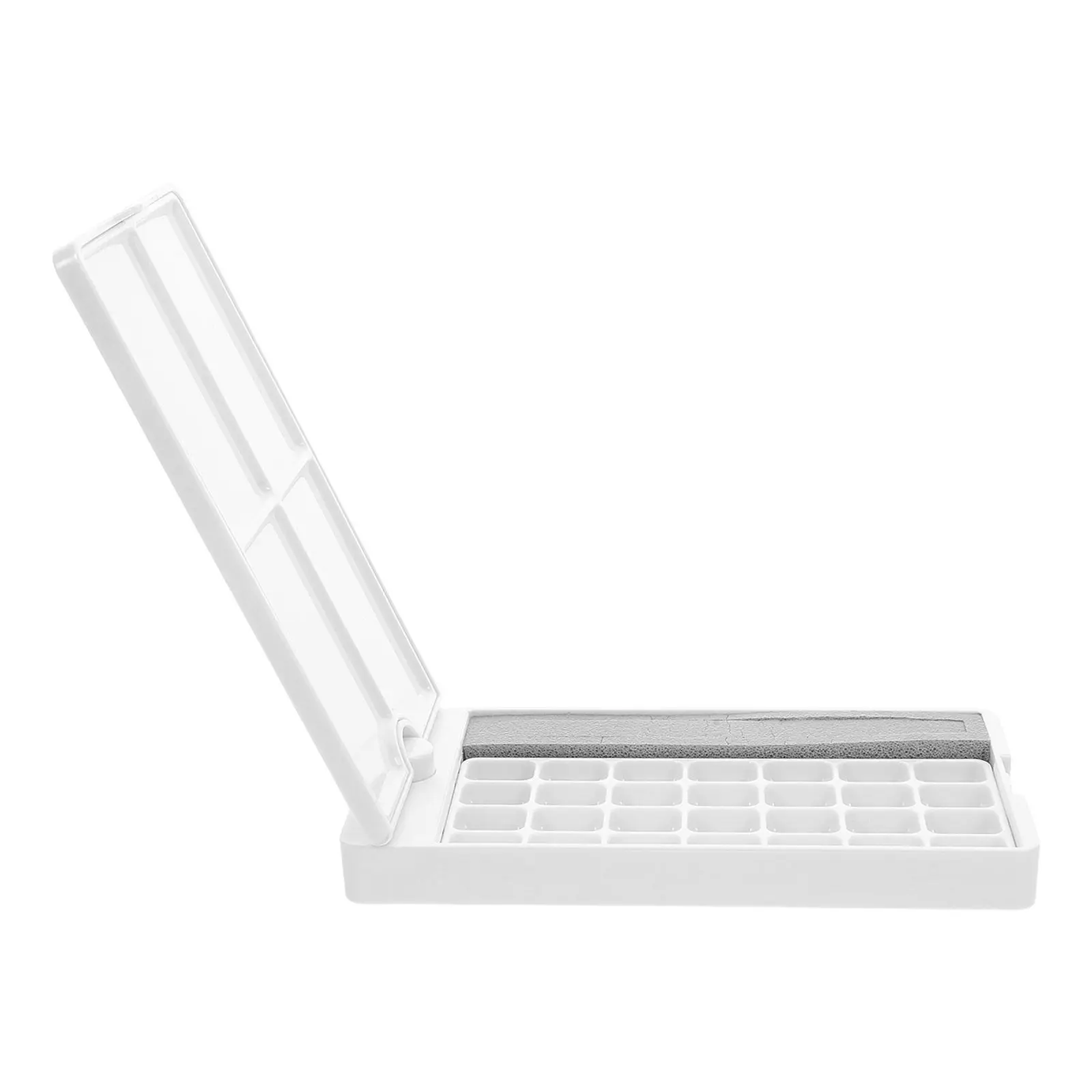 28 Well Rotation Design Moisture Retention Watercolor Palette Tray Portable Paint Box for Outdoor Travel Classroom Use