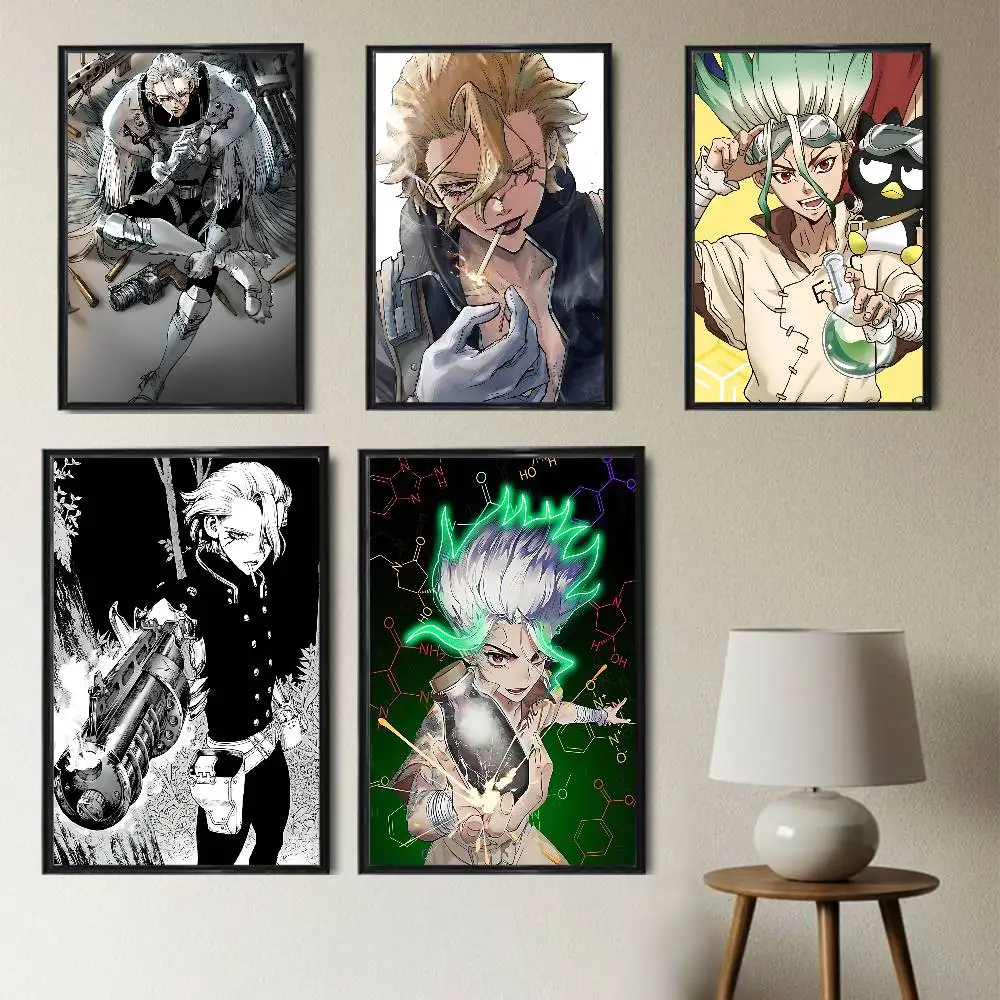 Stanley Snyder Senku Ishigami Dr STONE Poster Poster Paper Print Home Living Room Bedroom Entrance