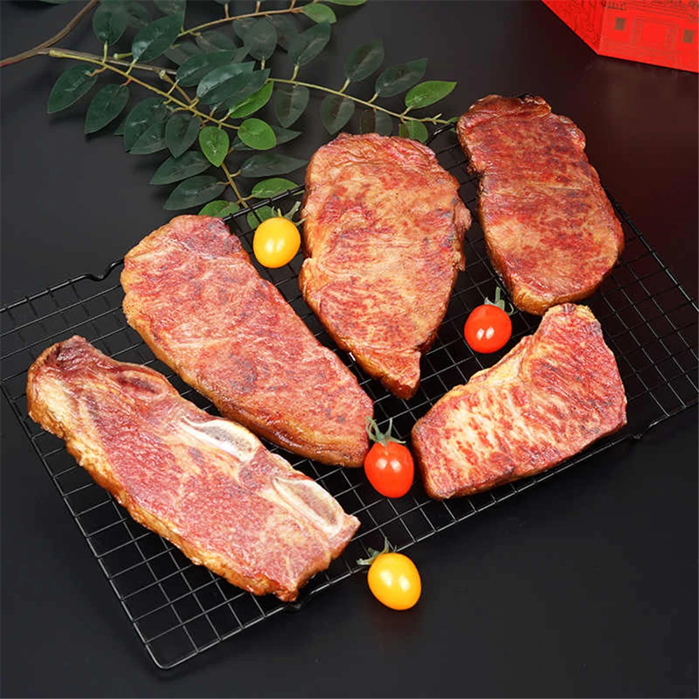 

Beefsteak fake food props dining room hall hotel restaurant shop store decoration artificial simulation beef steak model