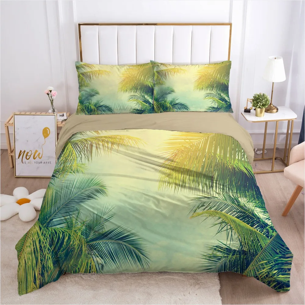 

Modern Design Bed Linens 2,3pcs Bedding Sets Quilt/Comforter/Blanket Covers Pillowcase Duvet Cover Set King Size 3D Landscape