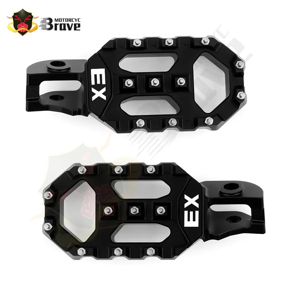 

Motorcycle Aluminum Foot Lever Footrests Pedals Foot Pegs Rest For EX250 EX300 EX250F EX350F EX450F EX250F/350F/450F